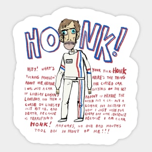 Herbie HONK Shirt (Front Only) Sticker